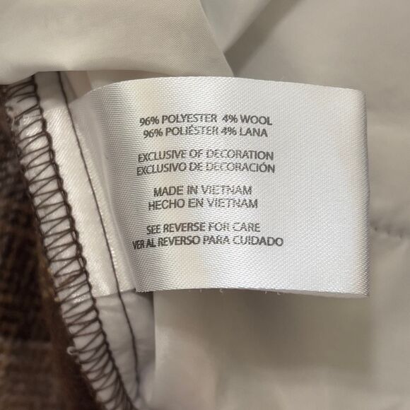 Banana Republic Brown Brushed Flannel Plaid Jacket Shacket  baddie size XXL - Picture 6 of 15